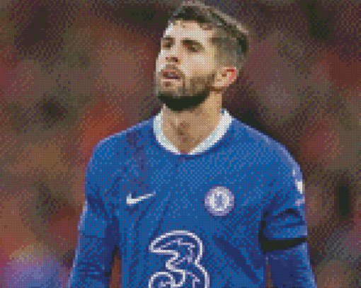 Christian Pulisic Chelsea Diamond Painting