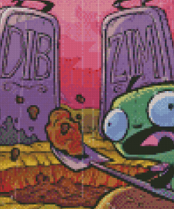 Invader Zim Diamond Painting