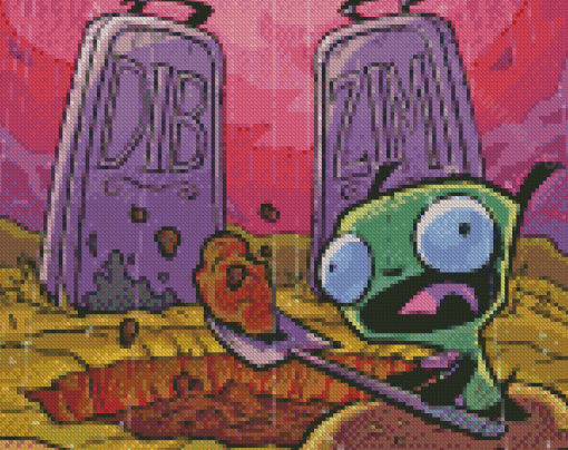 Invader Zim Diamond Painting