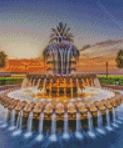 Water Fountain Diamond Painting