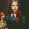 Lady With Dog Diamond Painting