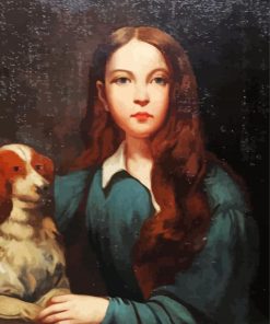 Lady With Dog Diamond Painting