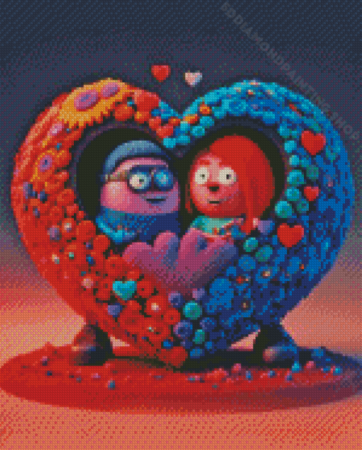 Couple Heart Diamond Painting