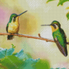 Couple Hummingbird Diamond Painting