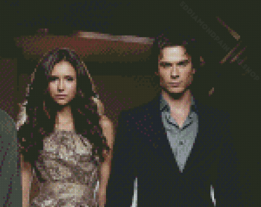 Damon And Elena Diamond Painting