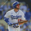 Dodgers Baseball Player Diamond Painting