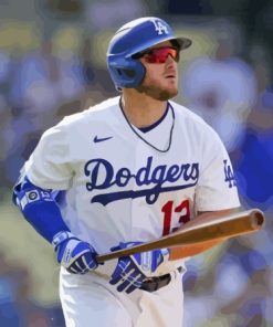 Dodgers Baseball Player Diamond Painting