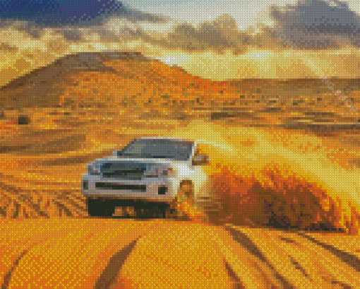 Dubai Desert Car Ride Diamond Painting