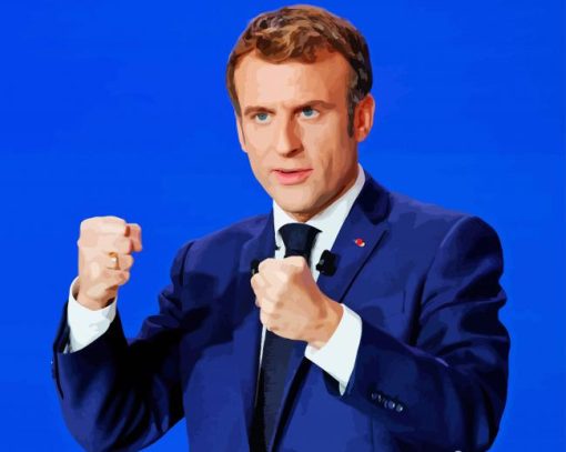 Emmanuel Macron Diamond Painting