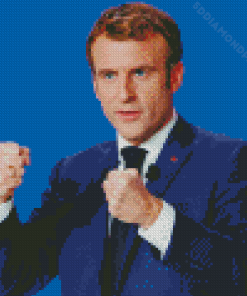 Emmanuel Macron Diamond Painting