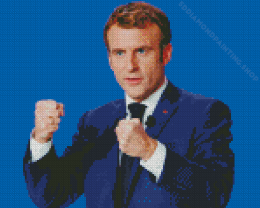 Emmanuel Macron Diamond Painting