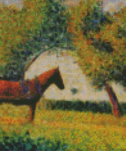 Georges Seurat Cheval Et Charrue Diamond Painting