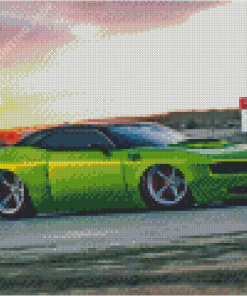 Green Mopar Muscle Diamond Painting