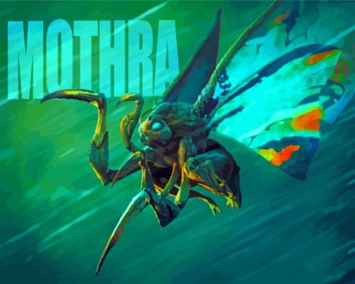 Green Mothra Diamond Painting