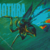 Green Mothra Diamond Painting