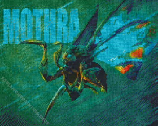 Green Mothra Diamond Painting