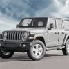 Grey Jeep Wrangler Unlimited Sport Car Diamond Painting