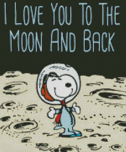 I Love You To The Moon And Back Diamond Painting