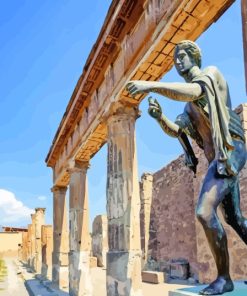 Italy Ruins Of Apollo Temple Pompeii Diamond Painting