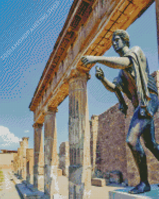 Italy Ruins Of Apollo Temple Pompeii Diamond Painting