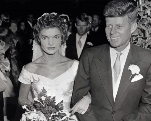 Jfk And Jackie Wedding Diamond Painting