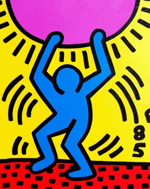 Keith Haring International Youth Year Diamond Painting