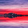 Landscape Red Sunset Reflection Diamond Painting