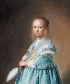 Little Girl In Blue Dress Diamond Painting