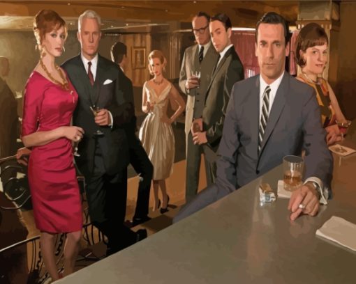 Mad Men Actors Diamond Painting