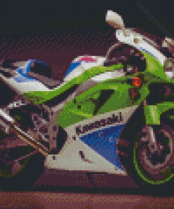 Motor Kawasaki Ninja ZX 7R Diamond Painting