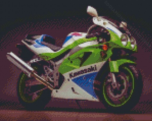 Motor Kawasaki Ninja ZX 7R Diamond Painting