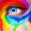 Rainbow Colorful Eye Diamond Painting