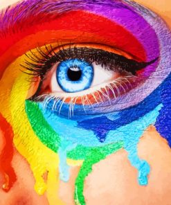 Rainbow Colorful Eye Diamond Painting