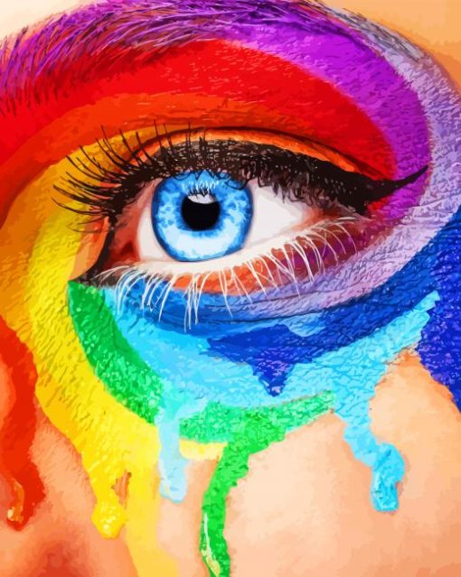 Rainbow Colorful Eye Diamond Painting