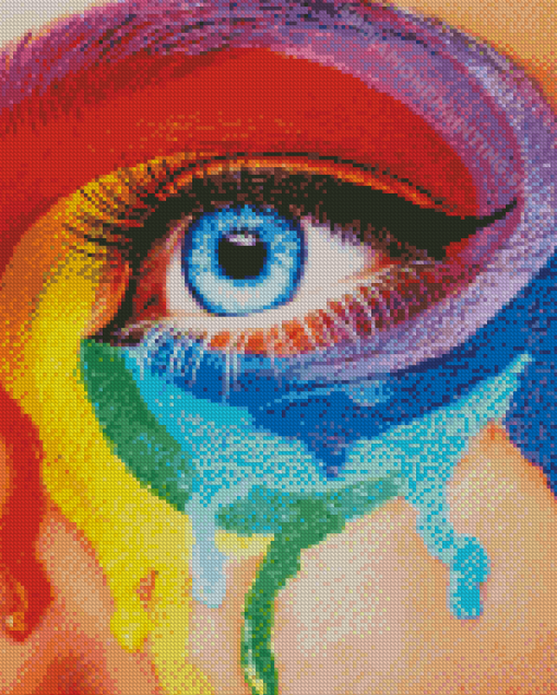 Rainbow Colorful Eye Diamond Painting