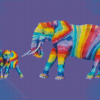 Rainbow Elephant Diamond Painting