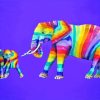 Rainbow Elephant Diamond Painting