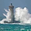 Storm On The Four Lighthouse Diamond Painting