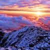 Sunrise From Pikes Peak Mountains Diamond Painting