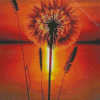 Sunset Dandelion Diamond Painting