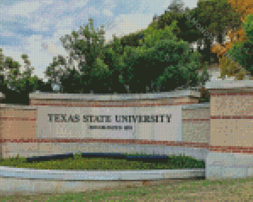 Texas State University Diamond Painting