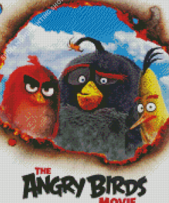 The Angry Birds Movie Poster Diamond Painting