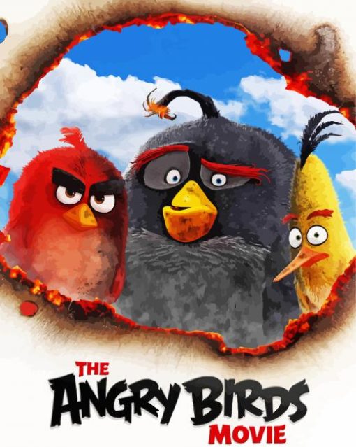 The Angry Birds Movie Poster Diamond Painting