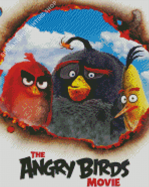 The Angry Birds Movie Poster Diamond Painting