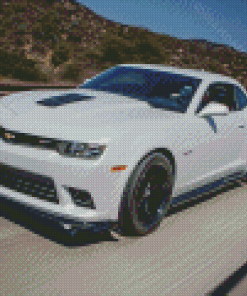 White Z28 Camaro Diamond Painting