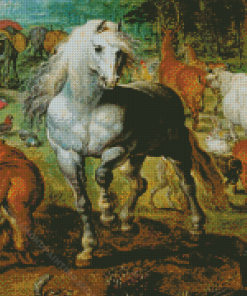 White Horse Jan Brueghel The Elder Diamond Painting