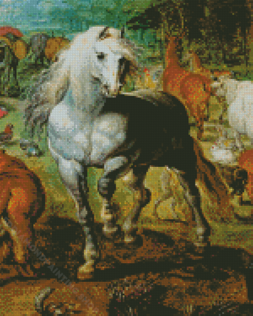 White Horse Jan Brueghel The Elder Diamond Painting
