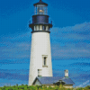 White Lighthouse Yaquina Head Diamond Painting