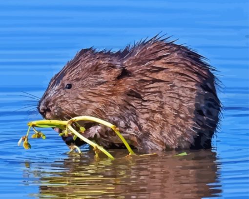 Wildlife Muskrat Diamond Painting