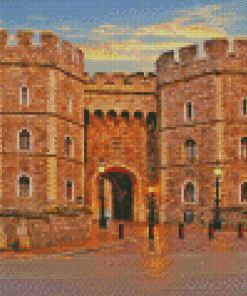 Windsor Castle Sunset Diamond Painting